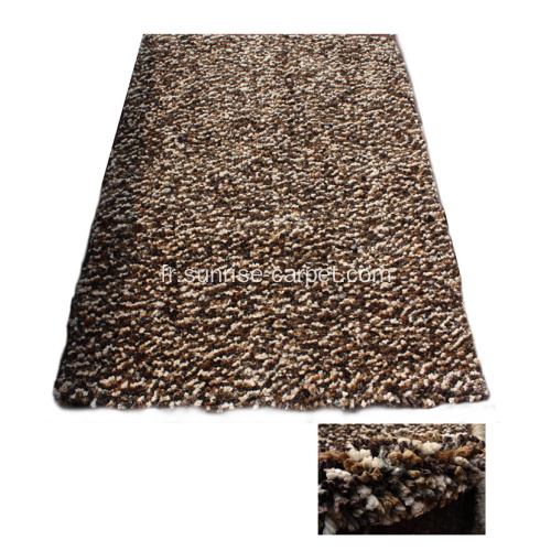 Tapis Shaggy polyester en Sapce teinté